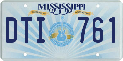 MS license plate DTI761