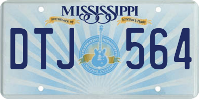 MS license plate DTJ564