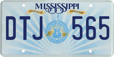 MS license plate DTJ565