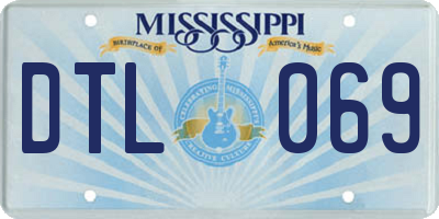 MS license plate DTL069