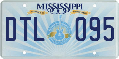 MS license plate DTL095
