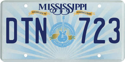 MS license plate DTN723