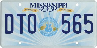MS license plate DTO565