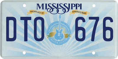 MS license plate DTO676