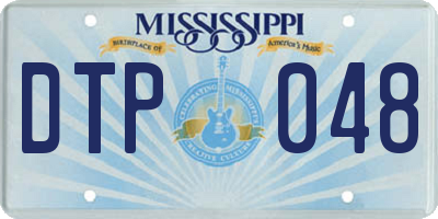 MS license plate DTP048