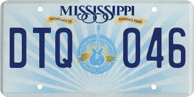 MS license plate DTQ046