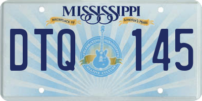 MS license plate DTQ145