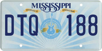 MS license plate DTQ188