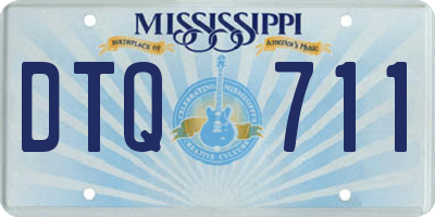 MS license plate DTQ711