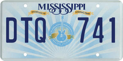 MS license plate DTQ741
