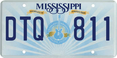 MS license plate DTQ811