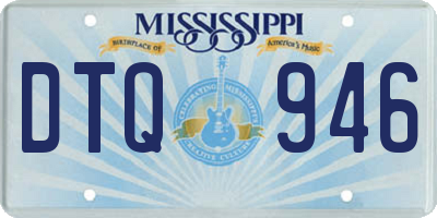 MS license plate DTQ946