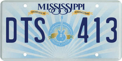 MS license plate DTS413
