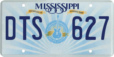 MS license plate DTS627