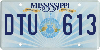 MS license plate DTU613