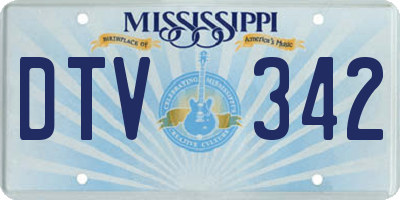 MS license plate DTV342