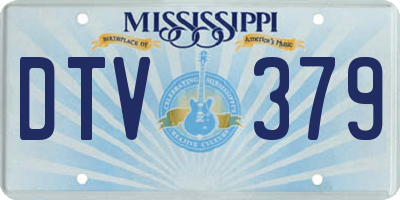 MS license plate DTV379