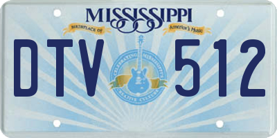 MS license plate DTV512