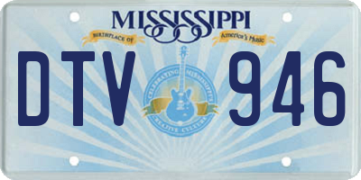MS license plate DTV946