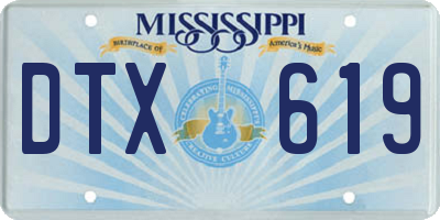 MS license plate DTX619