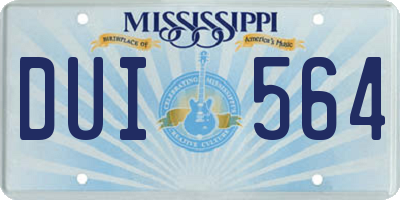 MS license plate DUI564