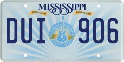 MS license plate DUI906