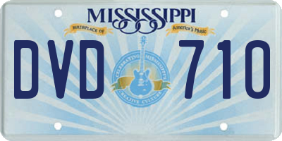 MS license plate DVD710