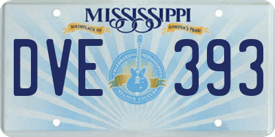 MS license plate DVE393