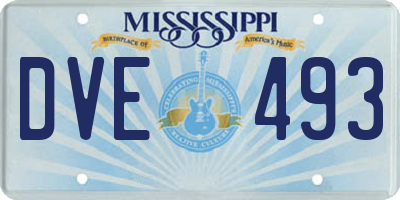 MS license plate DVE493