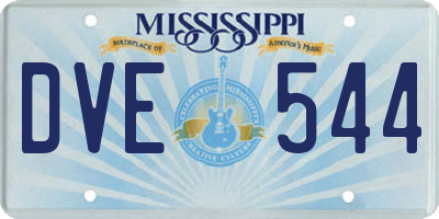 MS license plate DVE544