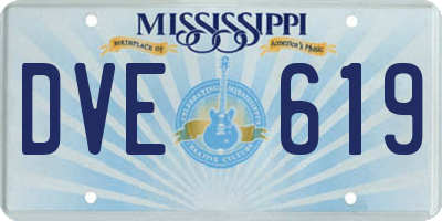 MS license plate DVE619