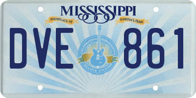 MS license plate DVE861