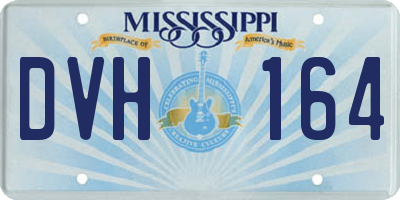 MS license plate DVH164