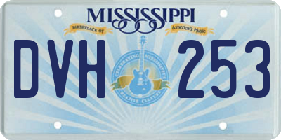 MS license plate DVH253