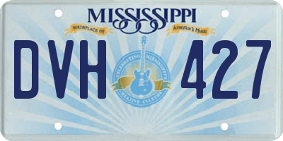 MS license plate DVH427