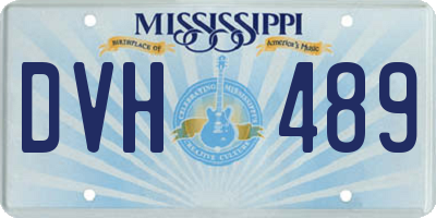 MS license plate DVH489