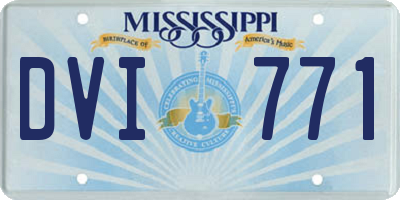 MS license plate DVI771