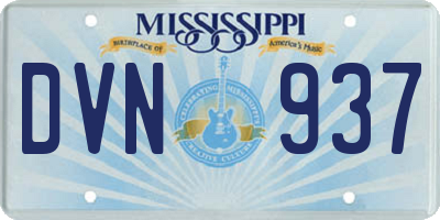 MS license plate DVN937