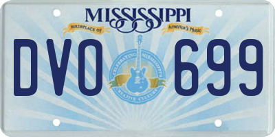 MS license plate DVO699