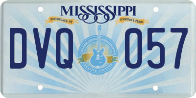 MS license plate DVQ057