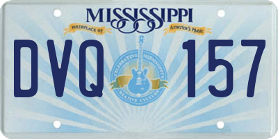 MS license plate DVQ157