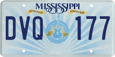 MS license plate DVQ177