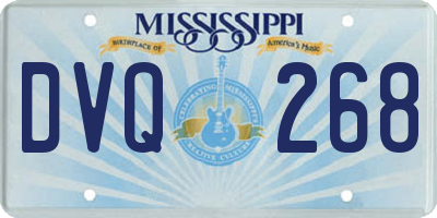 MS license plate DVQ268