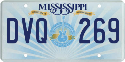 MS license plate DVQ269