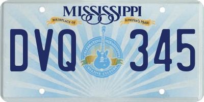 MS license plate DVQ345