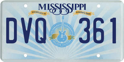 MS license plate DVQ361