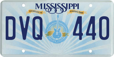 MS license plate DVQ440