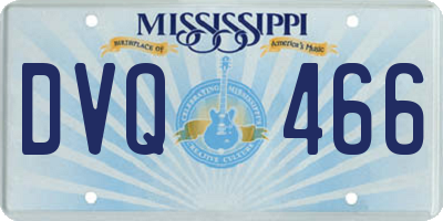 MS license plate DVQ466