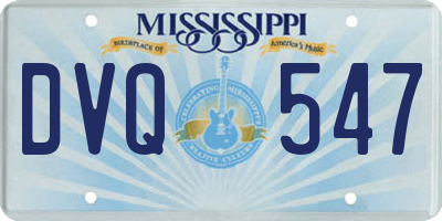 MS license plate DVQ547
