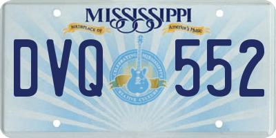 MS license plate DVQ552